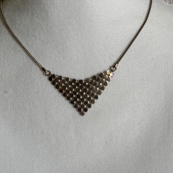 New York & Company Silver Geometric Necklace - Picture 6 of 7
